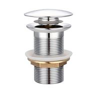 OUGPIU Bathroom Sink Plugs Basin Plug Pop Up Plugs for Wash Basin,Drain Slot Plug Waste Drain Brushed Gold Brass,for Bathroom Washbasin Sink Basin Seals