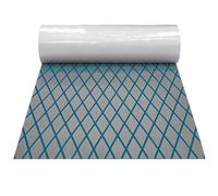 OUGPIU Boat Flooring 240 * 40cm EVA Foam Boat Decking Marine Mat Self-Adhesive Flooring Sheet,Camouflage Non-Slip Traction Pad EVA Foam Sheet for Boats RV Surfboard SUP Board Kayak (Gray Blue)