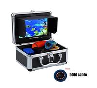OUHFCASN 1000TVL Fishing Camera 7" Inch 30M Underwater Camera 12pcs Infrared Lamp Fish Finder for Sea, Lake, Boat, and Kayak Fishing(50M infrared LED DVR)