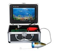 OUHFCASN 10M 20M 30M 7" Inch 1000tvl Underwater Fishing Video Camera Kit 12 PCS LED Infrared Lamp Lights Video Fish Finder for Sea, Lake, Boat, and Kayak Fishing(15M)