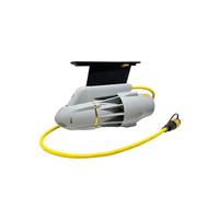 OUHFCASN 12-24V DC Electric Power Fin IP68 Waterproof Brushless Motor Inflatable Paddle Fishing Boat Underwater Thruster Jet Propeller Without Battery With Strong Thrust(2M,24V 240W)