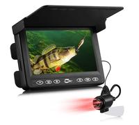 OUHFCASN 4.3'' 1000TVL Underwater Fishing Camera Fish Finder, 3-Grade IR, 5000mAh Battery for Sea, Lake, Boat, and Kayak Fishing(15m no DVR)