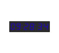 OUHFCASN 4-Inch Digital LED Countdown Timer 6-Digit Electronic Clock With Alarm & Remote Control Multi-scenario Use(Blue)