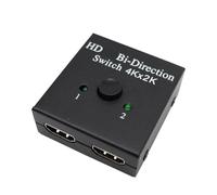 OUHFCASN Bi Direction Switch HDMI-compatible 2.0 4K 30HZ Splitter 1x2 2x1 Dual 2 Ports Adapter Converter Supports Ultra HD 4K Video Conferencing, Live Broadcasting