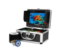 OUHFCASN Fish Finder, Underwater Fishing Camera, Double Lamp 30LEDs 7Inch 15M 30M 50M IP68 Waterproof For River Fishing Fishfinder for Sea, Lake, Boat, and Kayak Fishing(50M NO DVR)