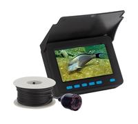 OUHFCASN IP68 Waterproof Camera 4.3inch LCD Monitor With DVR 20/30M Cable Underwater Portable Fishing Camera/Monitor System for Sea, Lake, Boat, and Kayak Fishing(20m-DVR)