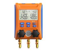 OUHFCASN LMG-10 Digital Manifold Gauge HVAC Pressure Gauge AC Tools 2-Way Valve Air Conditioning Refrigeration System Leak Tester Real-time detection
