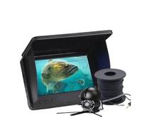 OUHFCASN Night Vision Fish Finder, 5.0/4.3 Inch LCD IPS Display, Waterproof Underwater, 220° 1080P, Fishing Camera, 9 Hours for Sea, Lake, Boat, and Kayak Fishing(30m HD Cam 4.3 inch)