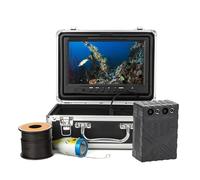 OUHFCASN Underwater Fishing Camera, 7'' HD 1080P Ice Fishing Finder 5000AMH Battery IR & LED Portable for Sea, Lake, Boat, and Kayak Fishing(30m)