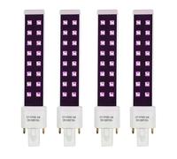 OUHFCASN UV LED Light, UV Curing Light Bulb 9W UV LED Lamp Tube Bulb Nail Art Dryer Gel Curing Light Machine Source 365+405nm for UV Gel Nail and Ultraviolet Curing(4PS,16LED)