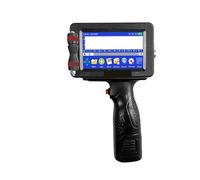 OUHFCASN Wide Coding Applications 12.7/25.4mm Portable Printer QR Bar Batch Code Date Number Logo Expiry Date 24 Languages Handheld Inkjet Printer Lightweight and Convenient(With 2 ink-25.4mm)