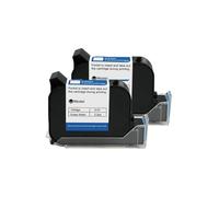 OUHFCASN Wide Coding Applications 12.7mm Economy Online Handheld Inkjet Printer Cartridge Fast Drying Water-proof Solvent Black Ink Lightweight and Convenient(2PCS)