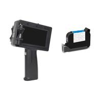 OUHFCASN Wide Coding Applications Inkjet Printer Production Date Number Text Logo Expiry Date Label Plastic Carton Handheld Thermal Inkjet Printer Lightweight and Convenient(Printer and 1 ink)