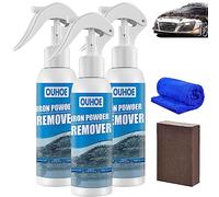 OUHOE Iron Powder Remover, Car Rust Removal Spray, RustOut Instant Remover Spray, Iron Powder Remover for Car (100ml, 3pcs)