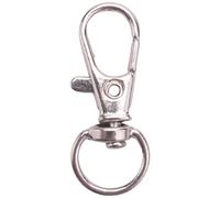 OUHUAN 20Pcs Metal Lobster Trigger Swivel Clasp Hooks Buckle Jewellery Making Arts Crafts Key Ring 35mm