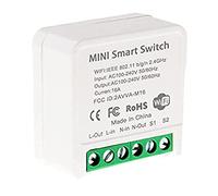 OUHUAN Mini Smart WiFi Relay Switch, DIY Light Switch Module Smart Life/Tuya Application, Wireless Remote Control