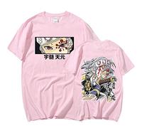 OUHZNUX Anime Demon Slayer T-Shirt Men Women T Shirt Anime Tengen Uzui Eyes Manga Tee Shirt Cosplay Tops Streetwear T-Shirts Oversized XXS-3XL