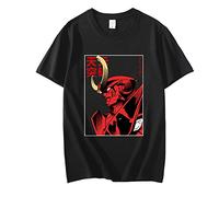 OUHZNUX Anime Tengen Toppa Gurren Lagann Graphics Print T Shirt Men Cotton Oversized T-Shirt Vintage Manga Fashion O-Neck Tees XS-4XL