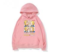 OUHZNUX Hoodie Anime Delicious In Dungeon Funny Hoodie Hip-hop Graphic Sweatshirt Unisex Street Comics Marcille Donato Pullover Tracksuit XS-3XL-Pink||XS