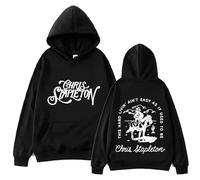 OUHZNUX Hoodie Chris Stapleton Hoodie Tops Long Sleeve Sweatshirt Music Fans Spring and Summer Hoodie Casual Regular Printing Unisex Hoodie XS-3XL-Black||M