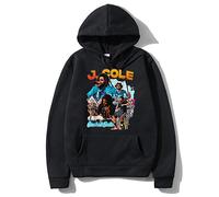 OUHZNUX Hoodie J Cole Rapper Music Album Black Pullover Mens Hip Hop Streetwear Hoodie Men Women Trend Personality Sports Long Sleeves XS-4XL