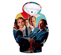 OUHZNUX Hoodies Better Call Saul Mens Hoodie Breaking Bad Tv Spin Off Mens Sweatshirt Better Call Saul 3D Print Top Unisex Casual Summer Sweatshirt XXS-3XL