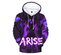 OUHZNUX Hoodies Solo Leveling 3D Printed Hoodies Sweatshirts Hot Sweatshirts Mens Polyester Fun Crew Neck Street Sweatshirts Hoodies XXS-XXL