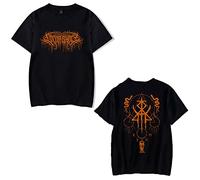 OUHZNUX Lorna Shore Oversized T-Shirt Unisex Orange Double-Sided Print Rock T-Shirt Hip Hop Band T-Shirts Oversize Sweatshirt XS-4XL