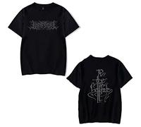 OUHZNUX Lorna Shore Unisex Grey Double Sided Print Rock T-Shirt Hip Hop Band T-Shirts Oversize Sweatshirt XS-4XL