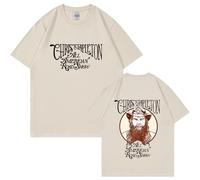 OUHZNUX Men's T-Shirt Chris Stapleton Country Western Music T-Shirt Fashion Harajuku Hip Hop Crew Neck Short Sleeve Women's Shirt Fan Gift XS-3XL-Khaki||3XL