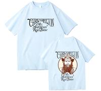 OUHZNUX Men's T-Shirt Chris Stapleton Country Western Music T-Shirt Fashion Harajuku Hip Hop Crew Neck Short Sleeve Women's Shirt Fan Gift XS-3XL-Aqua blue||3XL