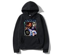 OUHZNUX Rapper Hoodie J Cole Print Hoodie Sweatshirt with Pocket Mens Hip Hop Streetwear Hoodie Kids Long Sleeve XS-4XL