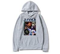 OUHZNUX Rapper Hoodie J Cole Print Hoodie Sweatshirt with Pocket Mens Hip Hop Streetwear Hoodie Kids Long Sleeve XS-4XL