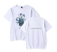OUHZNUX Singer T-shirt David Kushner Printed Women's Men's Y2K Short-sleeved T-shirt Peripheral T-shirt Oversized Couple T-shirt XS-3XL-White||XS