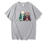 OUHZNUX Spy X Family T-Shirt Unisex Anime Saanya Kamado and Her Pet Tanjiro Graphic Print Tshirts Men/women Cartoon Character Cotton Cute Tshirt Top XXS-3XL