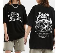 OUHZNUX T-Shirt Black Clover Double-Sided Printing Funny Anime T-Shirt Men Harajuku Graphic T Shirt Streetwear Cool Tshirt Hip Hop Top Tee Shirt XXS-XXL
