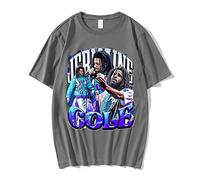 OUHZNUX T-Shirt J Cole Streetwear Rapper Tribute Men/women Loose Cotton Short Sleeve Hip Hop High Street T-Shirt XS-4XL
