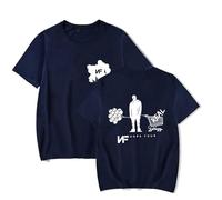 OUHZNUX T-shirt NF Rapper NF Hope Tour Concert Shirt Fan Popular Pattern Double-sided Printed T-shirt Unisex Fashion Casual Short Sleeve Top XS-3XL-Blue||M