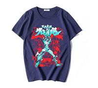 OUHZNUX T-Shirt Tengen Toppa Gurren Lagann Print T-Shirt Anime Cotton T-Shirts Hip Oversized Unisex Best Gift for Anime Fans XS-4XL
