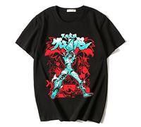 OUHZNUX T-Shirt Tengen Toppa Gurren Lagann Print T-Shirt Anime Cotton T-Shirts Hip Oversized Unisex Best Gift for Anime Fans XS-4XL
