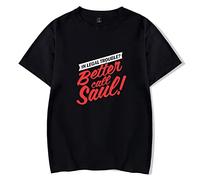 OUHZNUX T-Shirts Better Call Saul Mens Crew Neck T-Shirt Saul Goodman Better Call Saul Printed Short Sleeve Top Unisex Casual Black Comedy Sweatshirt Summer T-Shirt Clothing XXS-3XL
