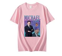 OUHZNUX T-Shirts Michael Scott Homage The Office Men T Shirts Tv Series Dwight Schrute Jim Halpert 00s Outfits Tees Short Sleeve T-Shirts Tops XXS-XXL