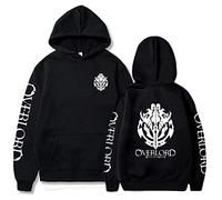 OUHZNUX Unisex Anime Overlord Hoodie Albedo Pullover Overlord Casual Double Sided Printed Long Sleeve SweatshirtXS-4XL