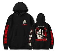 OUHZNUX Unisex Hoodie Terrifier Killl Hoodie Horror Movie Merchandise Print Halloween Streetwear Winter Fashion Fun Casual Sweatshirt XS-3XL-Black||XS
