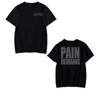 OUHZNUX Unisex T-Shirts Lorna Shore, Mens Pain Remains Print Short Sleeve Sweatshirt, Rock Hip Hop Top Shirts XS-4XL