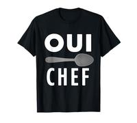 Oui Chef A Funny Chef Line Cook Foodie French T-Shirt