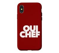 OUI CHEF yes funny restaurant boss staff employee job work Case for iPhone X/XS