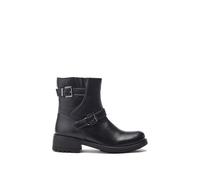 'Oui' Leather Ankle Boots Moda In Pelle Black 7