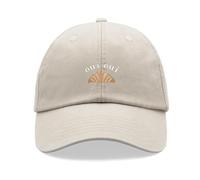 Oui Oui Croissant Baseball Cap Vintage Washed Unisex Dad Hat Adjustable Stone
