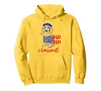 Oui Oui Croissant, Funny Dog, Funny French Meme Pullover Hoodie